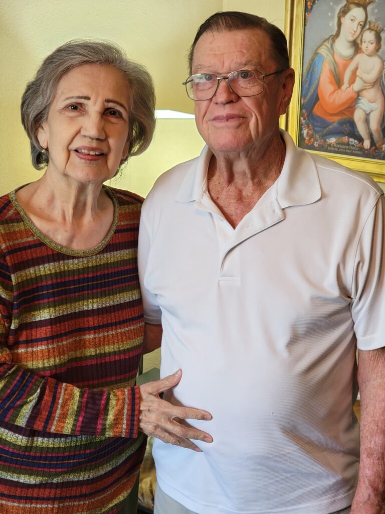Ina and H at Laredo home, 2022 A.D.